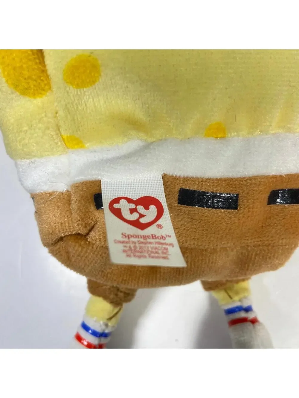 7-8” 2012 Ty Beanie Babies Nickelodeon SpongeBob SquarePants & Patrick Plush